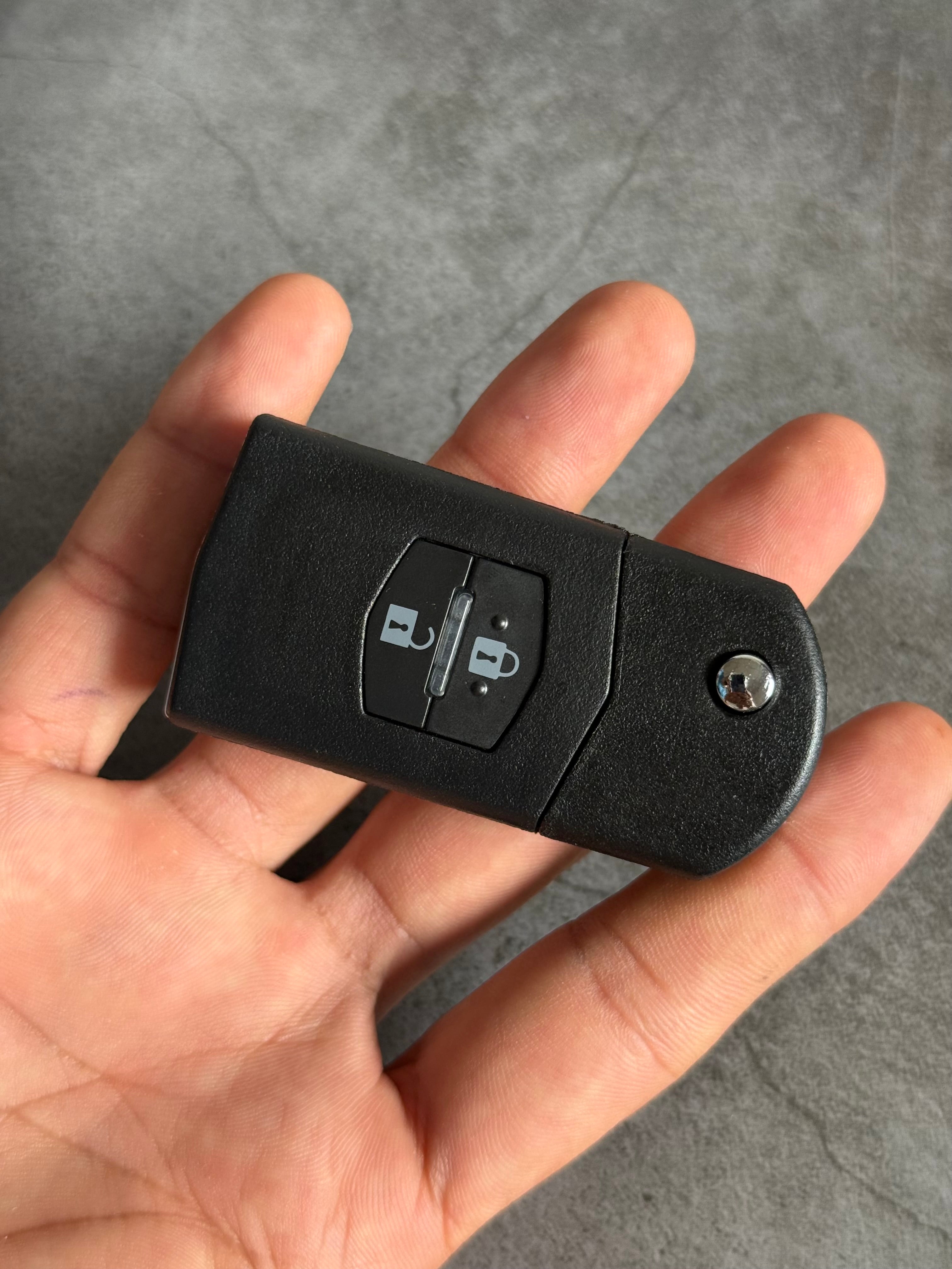 Mazda Carcasa de Llave Original - Repuesto de Llave tipo Flip para Mazda