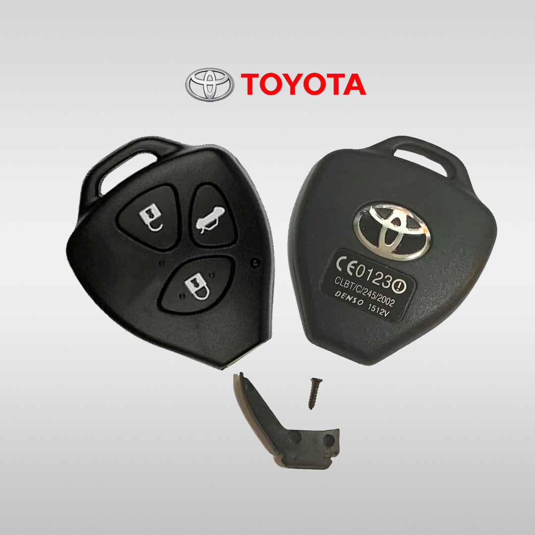 Carcasa Toyota con Logo Original - Instalación Directa sin Cortar Llave